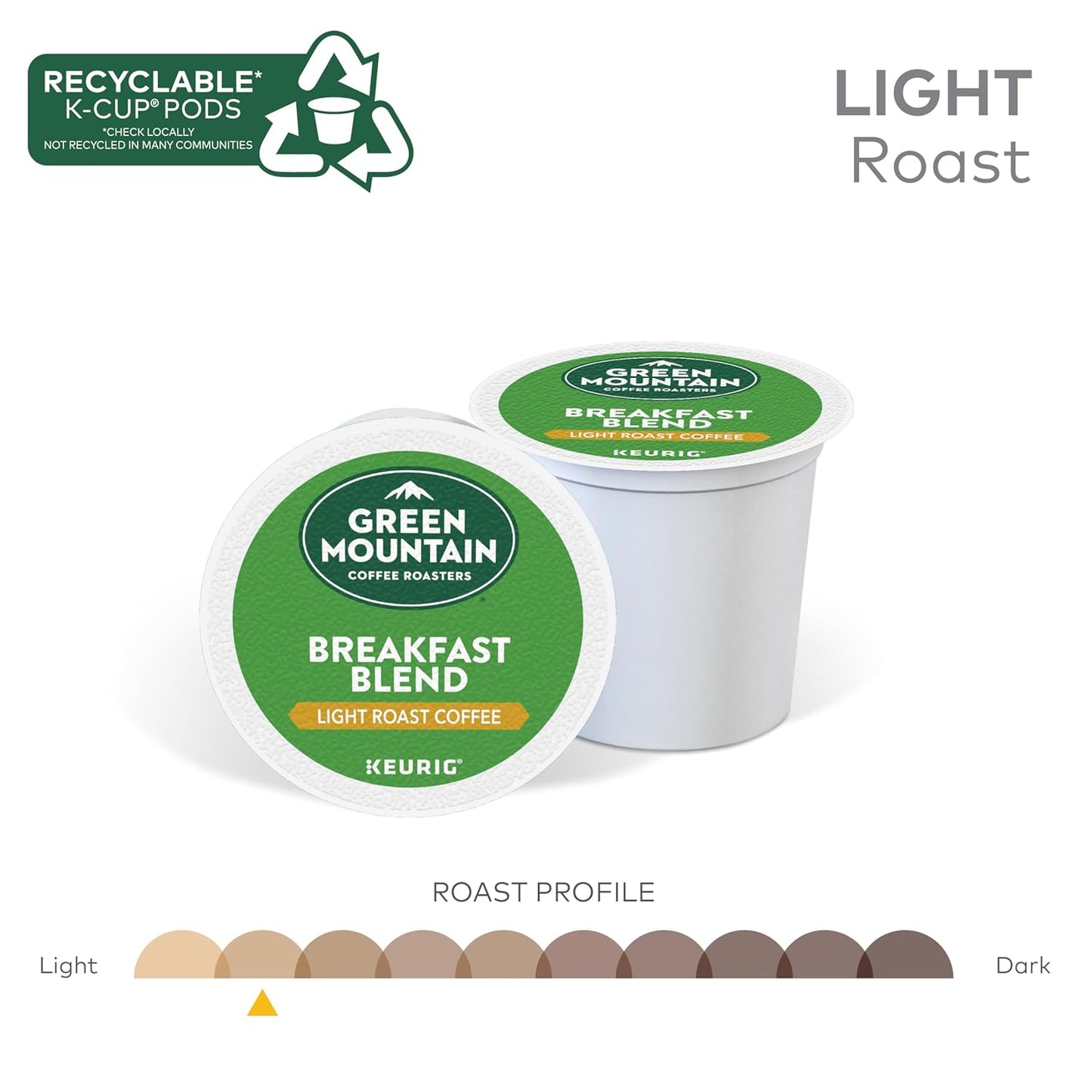 Green Mountain Arabica Coffee Breakfast Blend Light Roast - Best Coffee and Brew