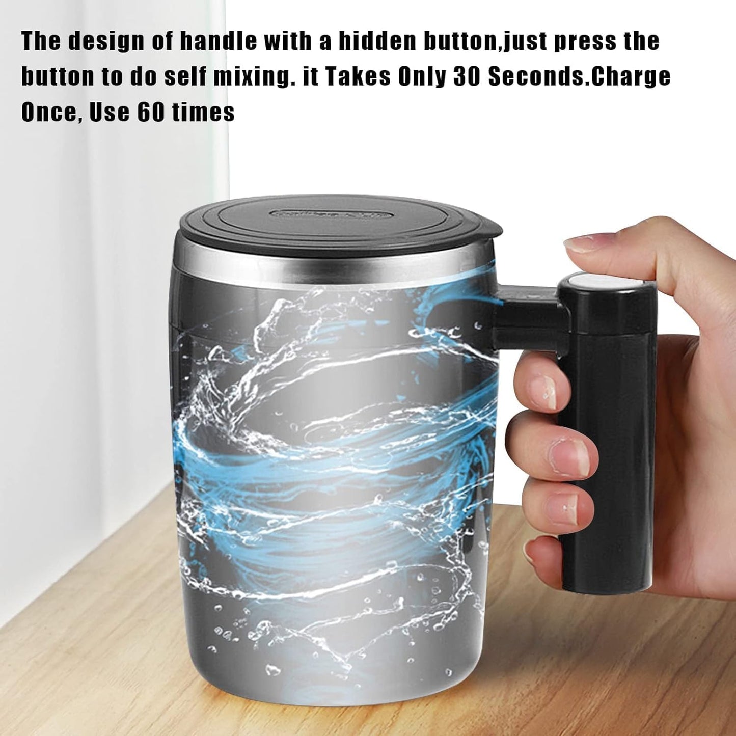 Self Stirring Mug,Rechargeable Auto Magnetic Coffee Mug - Best Coffee and Brew