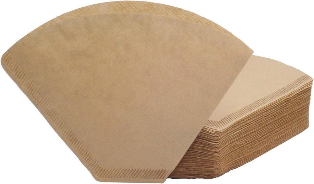 #4 Cone Coffee Filter 8-12 Cup, Unbleached Natural Paper, No Blowout, Disposable, 100 Count - Best Coffee and Brew