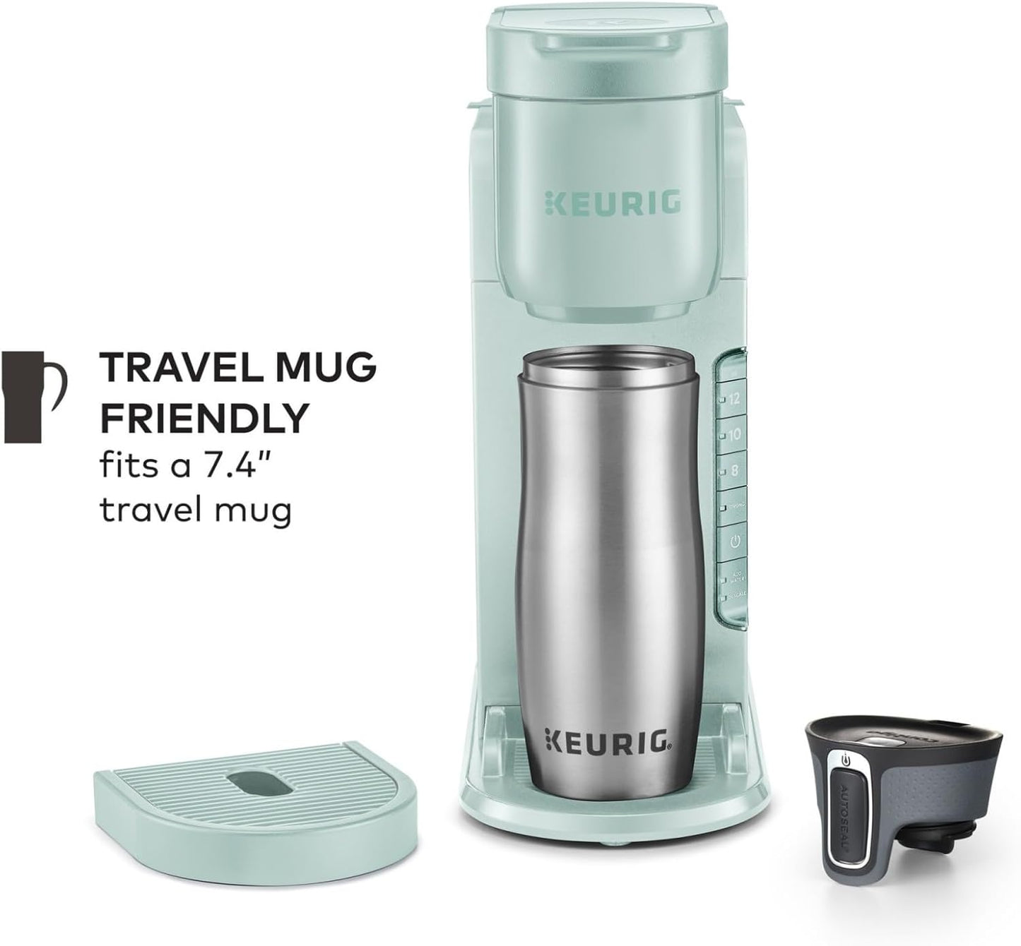 Keurig K-Express Single Serve K-Cup Pod Coffee Maker, 3 Brew Sizes, Strong Button Feature, 42Oz Removable Reservoir, Mint