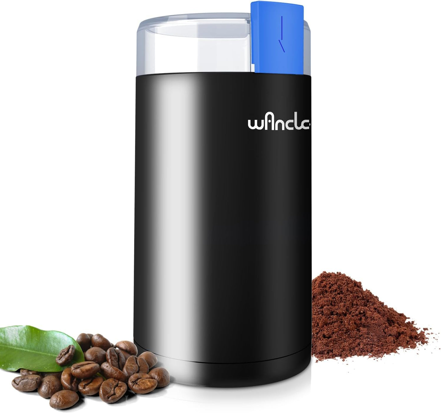 Coffee Grinder, Wancle Electric Coffee Grinder, Quiet Spice Grinder, One Touch Coffee Mill for Beans, Spices and More, with Clean Brush Black - Best Coffee and Brew