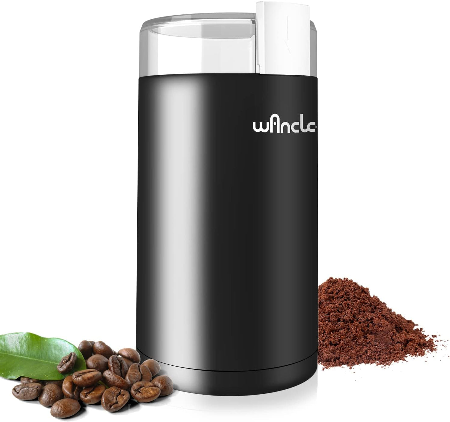 Coffee Grinder, Wancle Electric Coffee Grinder, Quiet Spice Grinder, One Touch Coffee Mill for Beans, Spices and More, with Clean Brush Black - Best Coffee and Brew