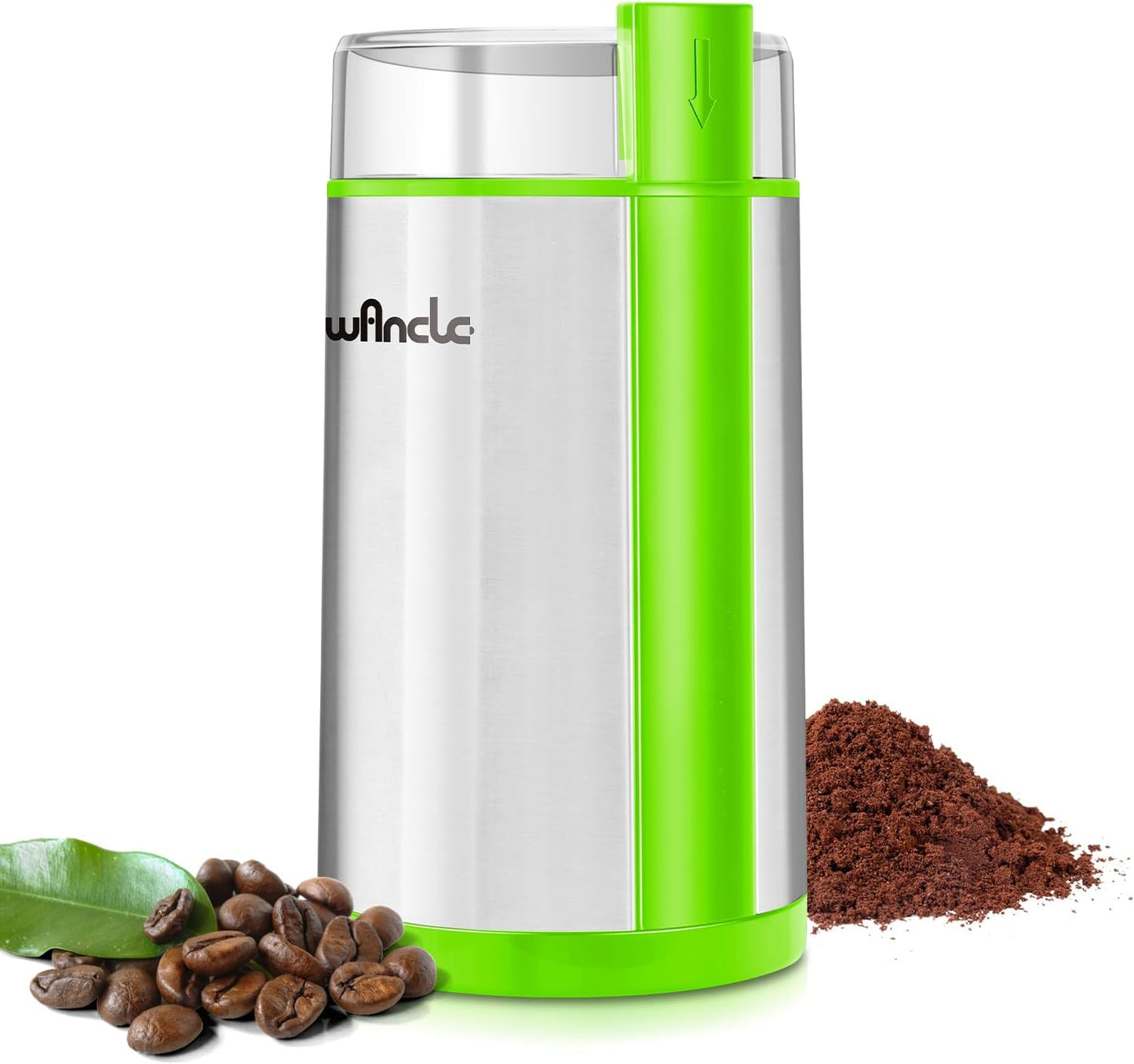 Coffee Grinder, Wancle Electric Coffee Grinder, Quiet Spice Grinder, One Touch Coffee Mill for Beans, Spices and More, with Clean Brush Black - Best Coffee and Brew