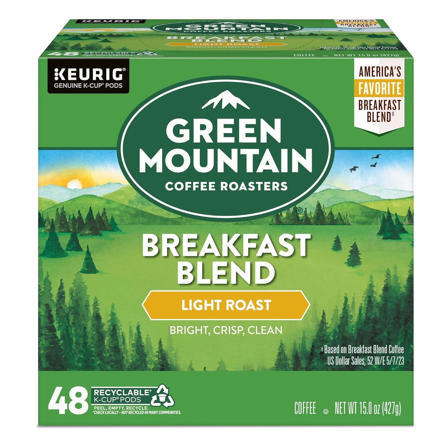 Green Mountain Arabica Coffee Breakfast Blend Light Roast - Best Coffee and Brew