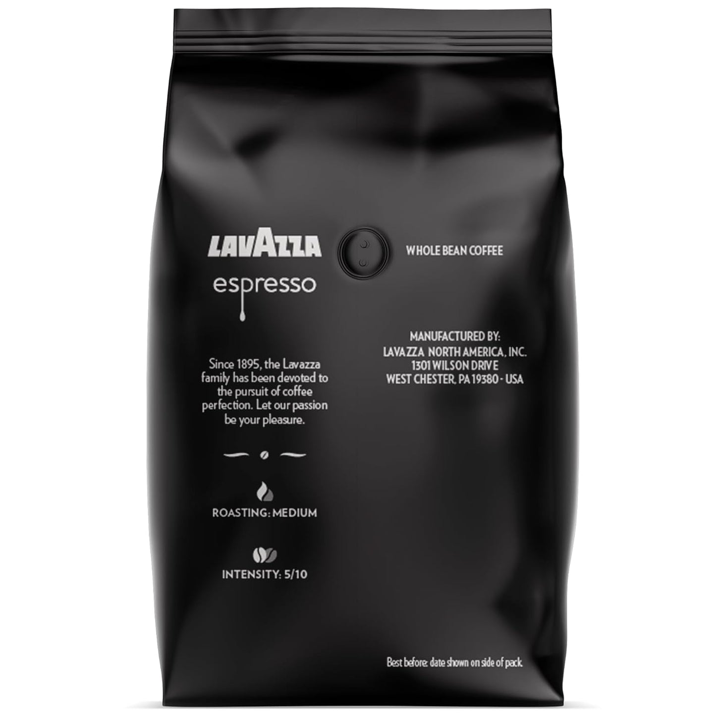 Lavazza Espresso Whole Bean Coffee Blend, Medium Roast, 2.2 Pound Bag (Packaging May Vary) Premium Quality, Non GMO, 100% Arabica, Rich Bodied - Best Coffee and Brew