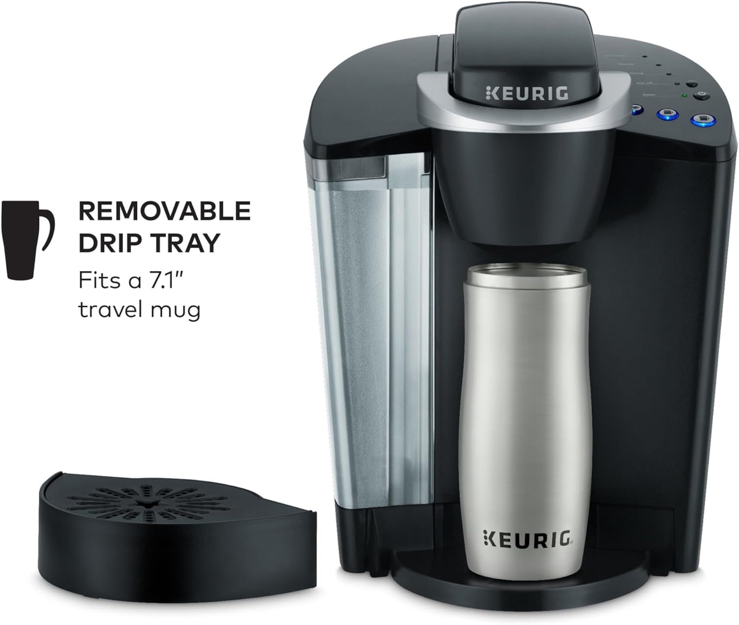 Keurig K-Classic Single Serve K-Cup Pod Coffee Maker, with 3 Brew Sizes, 48Oz Removable Reservoir, Black - Best Coffee and Brew