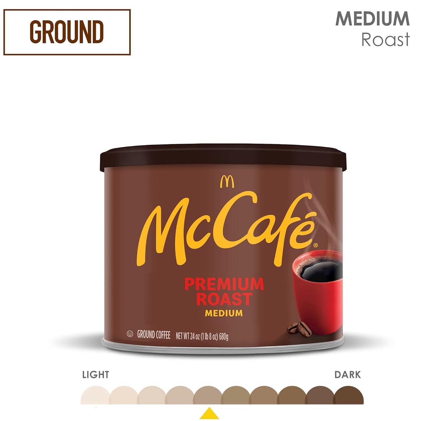 McCafe Premium Medium Roast Ground Coffee (24 Oz Canister) - Best Coffee and Brew