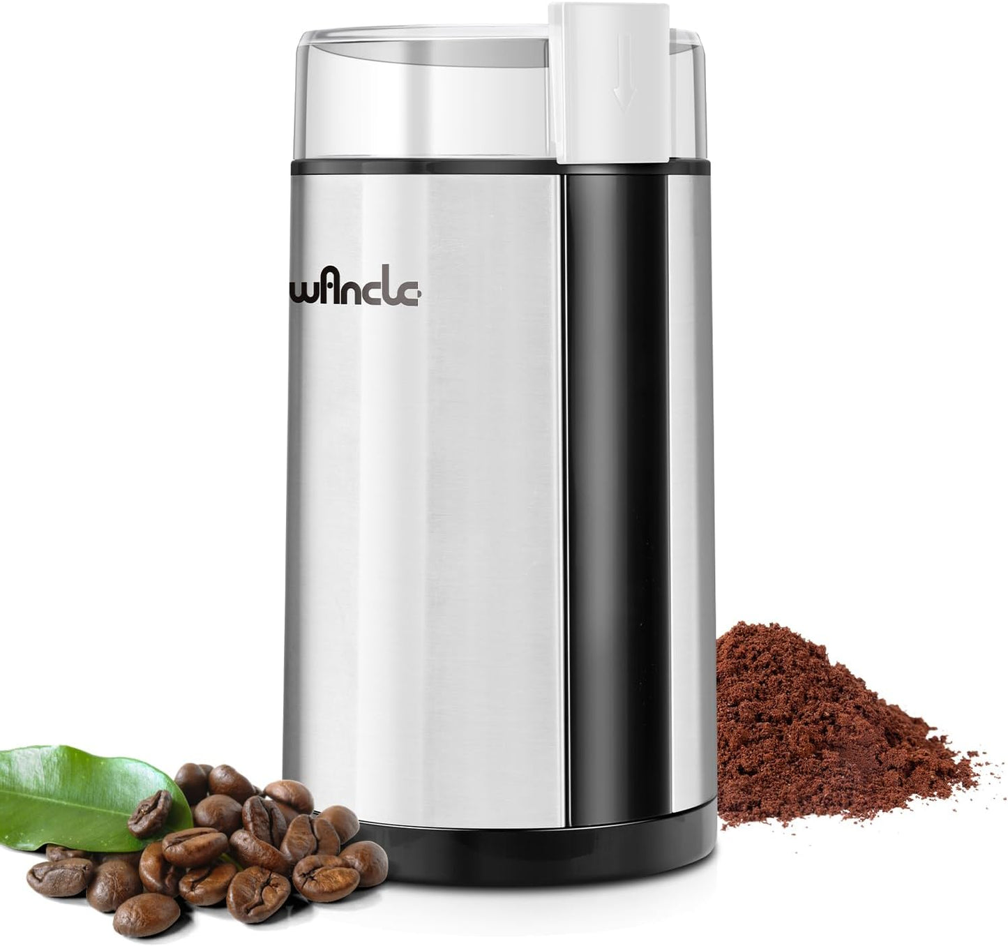Coffee Grinder, Wancle Electric Coffee Grinder, Quiet Spice Grinder, One Touch Coffee Mill for Beans, Spices and More, with Clean Brush Black - Best Coffee and Brew