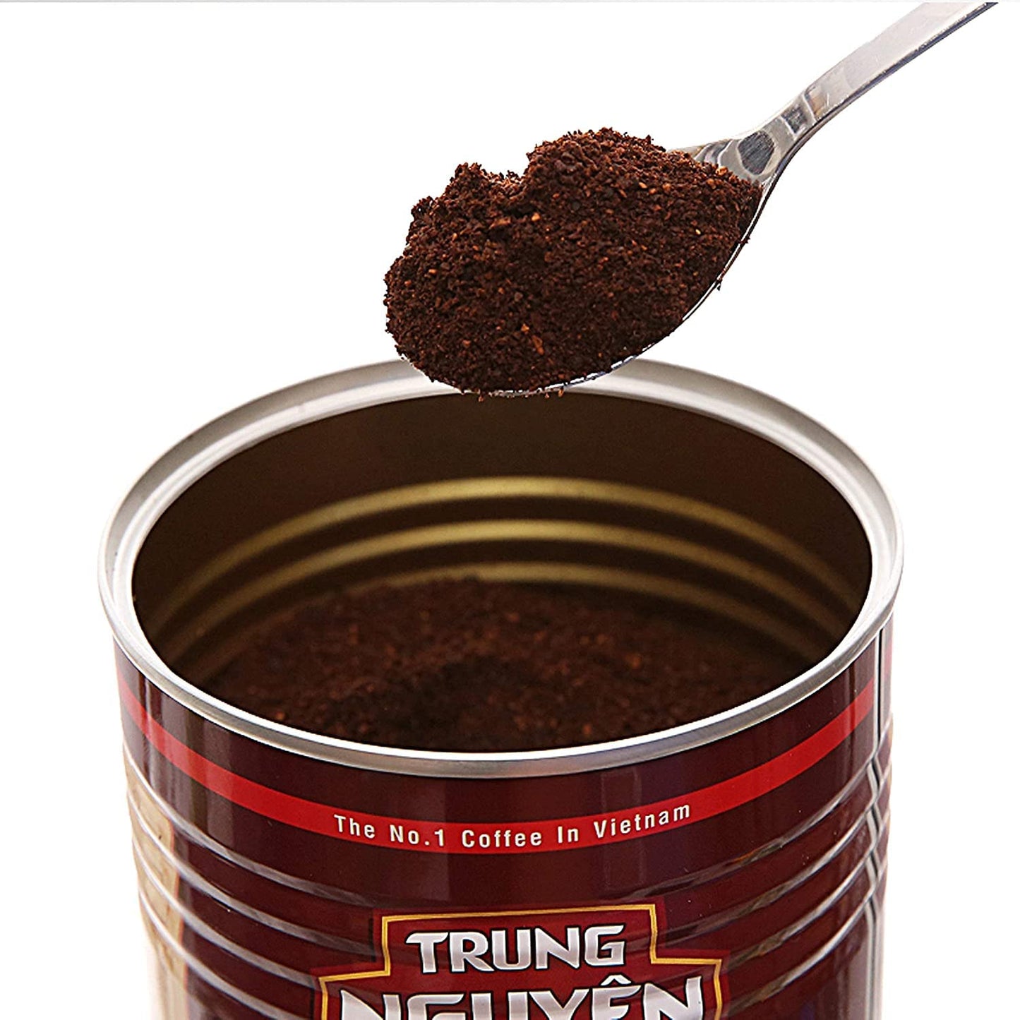 Trung Nguyen — Premium Blend — Roasted Ground Coffee Blend — Strong and Bold — Arabica & Robusta — Chocolate Flavor — Vietnamese Coffee 1 Can (15 Oz) - Best Coffee and Brew