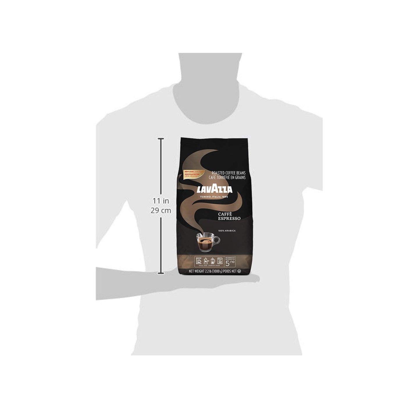 Lavazza Espresso Whole Bean Coffee Blend, Medium Roast, 2.2 Pound Bag (Packaging May Vary) Premium Quality, Non GMO, 100% Arabica, Rich Bodied - Best Coffee and Brew