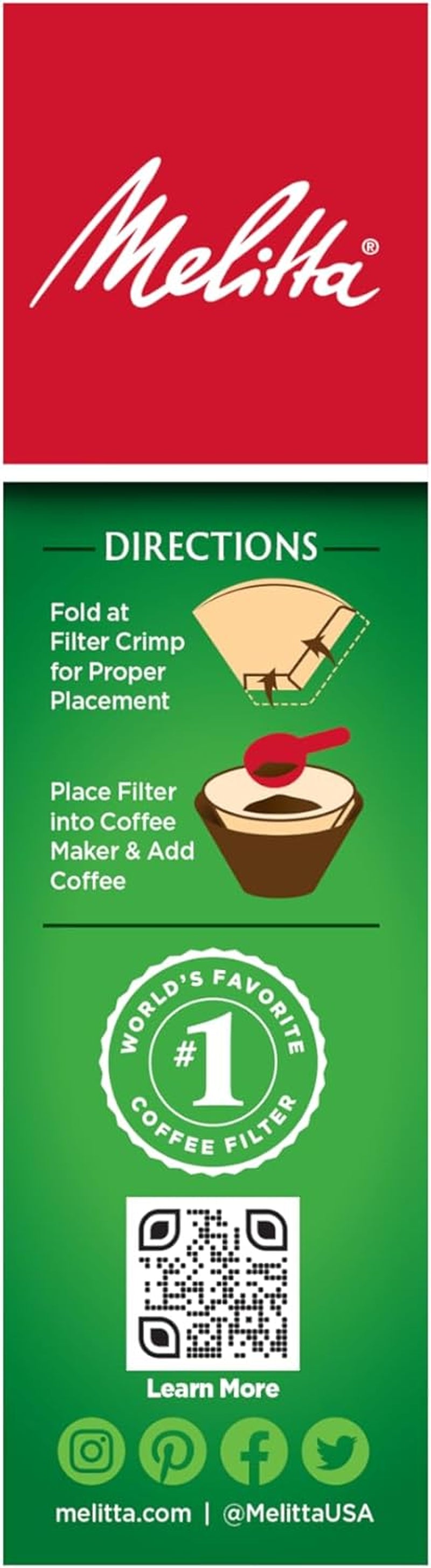 #4 Cone Coffee Filters, Unbleached Natural Brown, 100 Count (Pack of 6) 600 Total Filters Count - Packaging May Vary - Best Coffee and Brew
