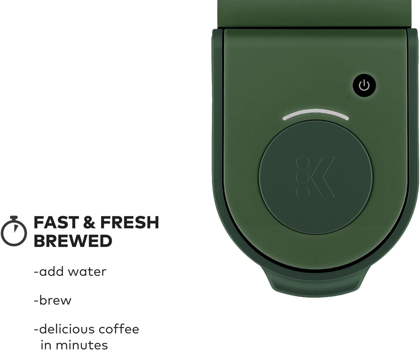 Keurig K-Mini Single Serve K-Cup Pod Coffee Maker, 6 to 12Oz Brew Size, with Cord Storage, Perfect for Small Spaces, Evergreen - Best Coffee and Brew