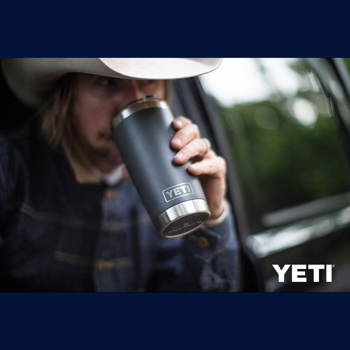 YETI Rambler 20 Oz Tumbler, Stainless Steel, Vacuum Insulated with Magslider Lid, Charcoal - Best Coffee and Brew