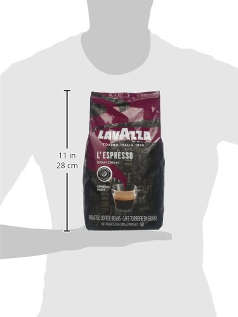 Lavazza Espresso Barista Gran Crema Whole Bean Coffee Blend, Medium Espresso Roast, Oz Bag (Packaging May Vary) - 2.2 LB, 35.2 Ounce - Best Coffee and Brew
