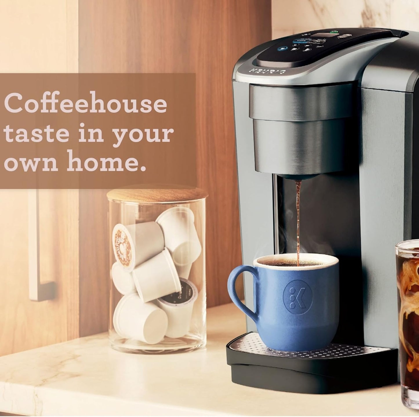 Keurig K-Elite Single Serve K-Cup Pod Coffee Maker, with Strength and Temperature Control - Best Coffee and Brew