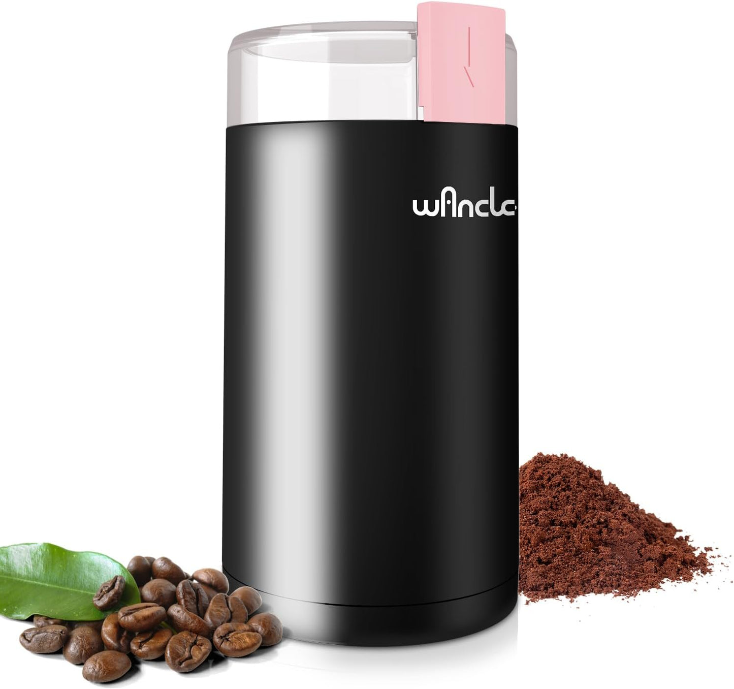 Coffee Grinder, Wancle Electric Coffee Grinder, Quiet Spice Grinder, One Touch Coffee Mill for Beans, Spices and More, with Clean Brush Black - Best Coffee and Brew