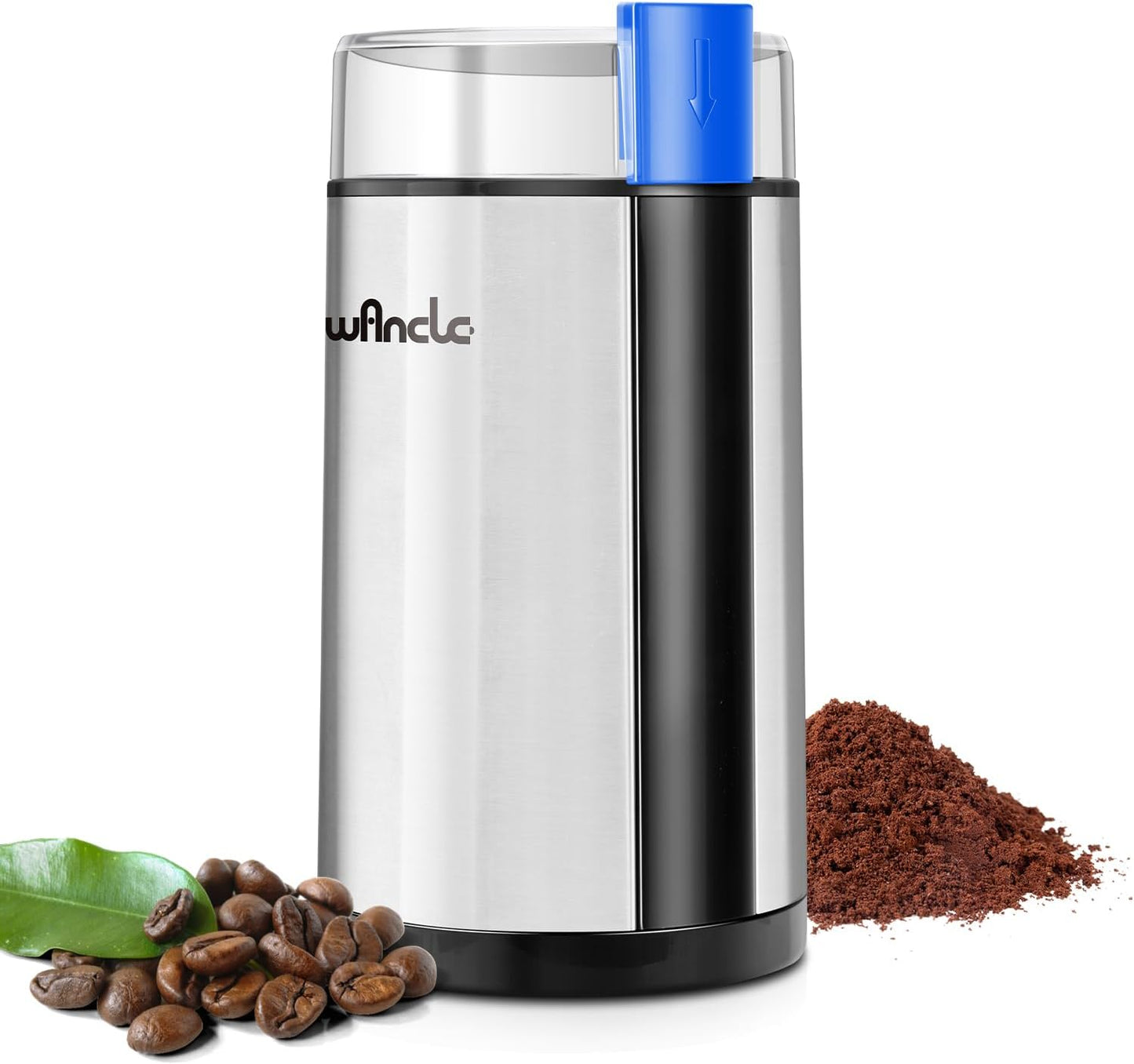 Coffee Grinder, Wancle Electric Coffee Grinder, Quiet Spice Grinder, One Touch Coffee Mill for Beans, Spices and More, with Clean Brush Black - Best Coffee and Brew