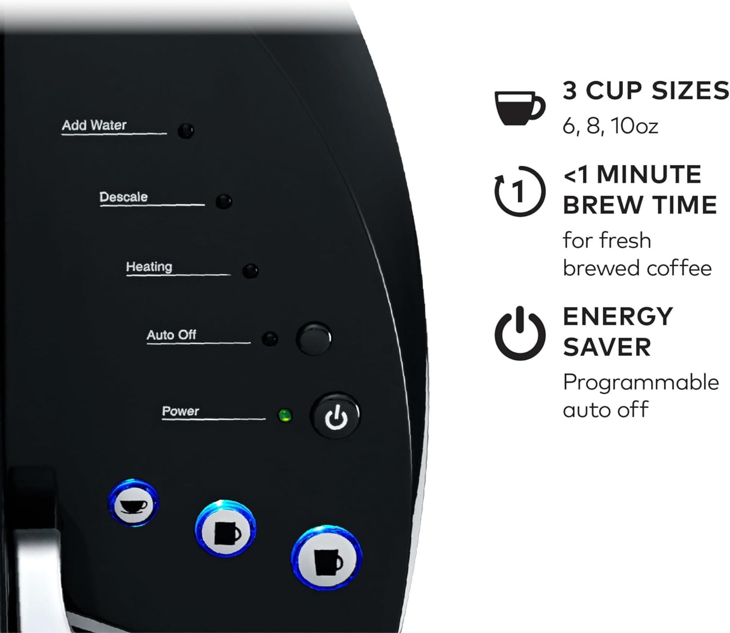 Keurig K-Classic Single Serve K-Cup Pod Coffee Maker, with 3 Brew Sizes, 48Oz Removable Reservoir, Black - Best Coffee and Brew
