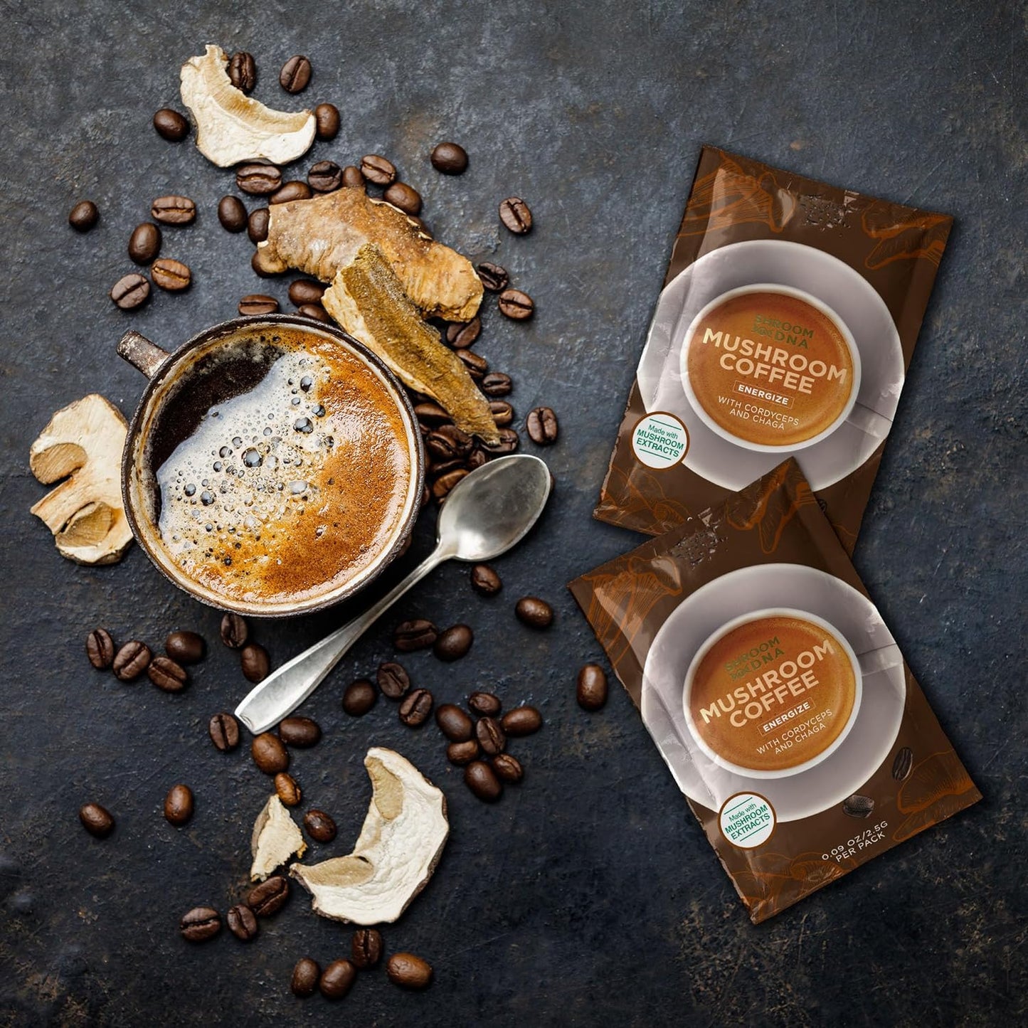 Shroomdna Mushroom Coffee Blend with Chaga & Lion'S Mane - Best Coffee and Brew