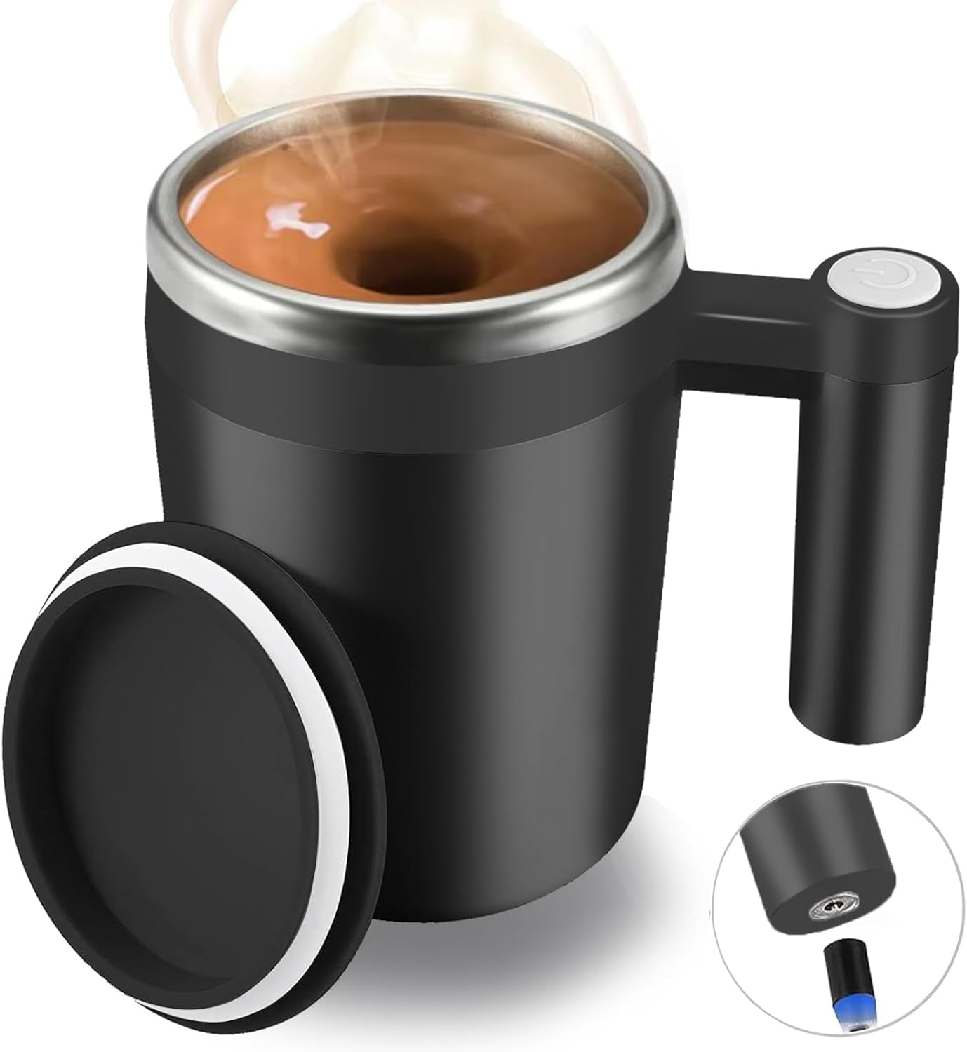 Self Stirring Mug,Rechargeable Auto Magnetic Coffee Mug - Best Coffee and Brew