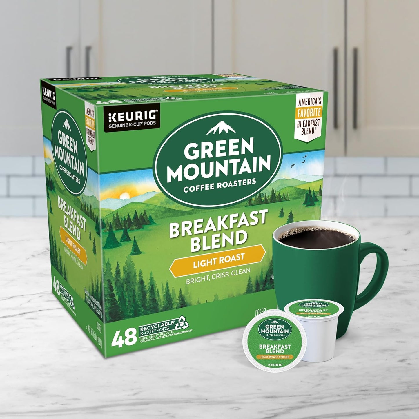 Green Mountain Arabica Coffee Breakfast Blend Light Roast - Best Coffee and Brew