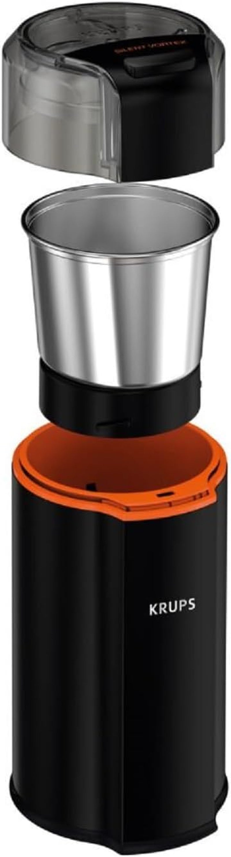 KRUPS: 3Oz Silent Vortex Coffee and Spice Grinder with Removable Bowl - Best Coffee and Brew