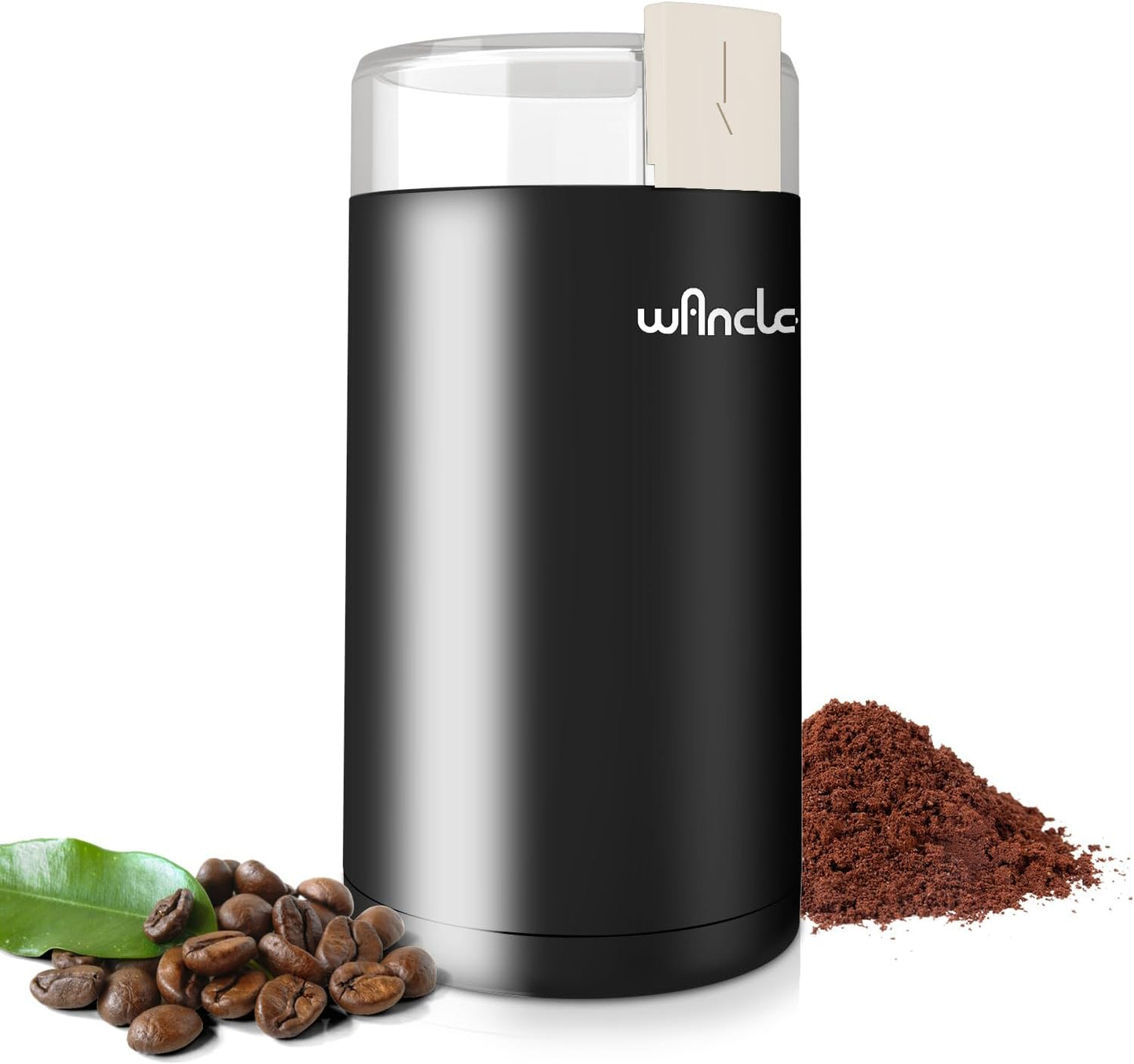 Coffee Grinder, Wancle Electric Coffee Grinder, Quiet Spice Grinder, One Touch Coffee Mill for Beans, Spices and More, with Clean Brush Black - Best Coffee and Brew