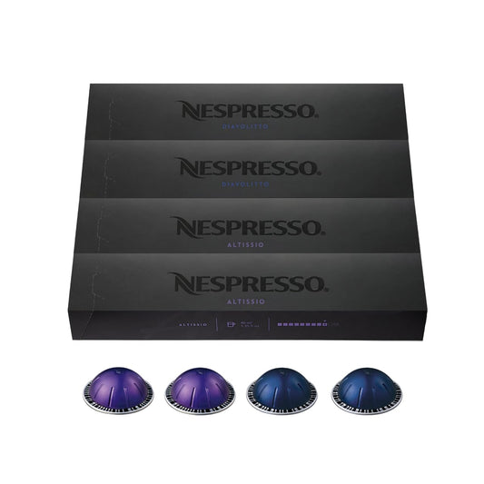 Nespresso Capsules Vertuo, Espresso Bold Variety Pack, Medium and Dark Roast Espresso Coffee, 40-Count Espresso Pods, Brews 1.35Oz. - Best Coffee and Brew