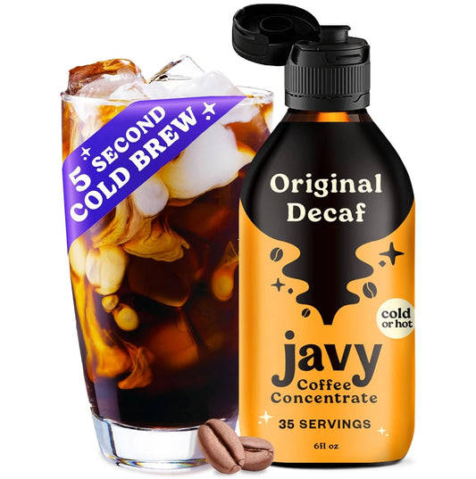 Javy Decaf Cold Brew & Iced Coffee Concentrate, Decaf Instant Coffee Liquid, Hot & Cold Coffee, Medium Roast Arabica, Decaf Water Process Coffee - Best Coffee and Brew