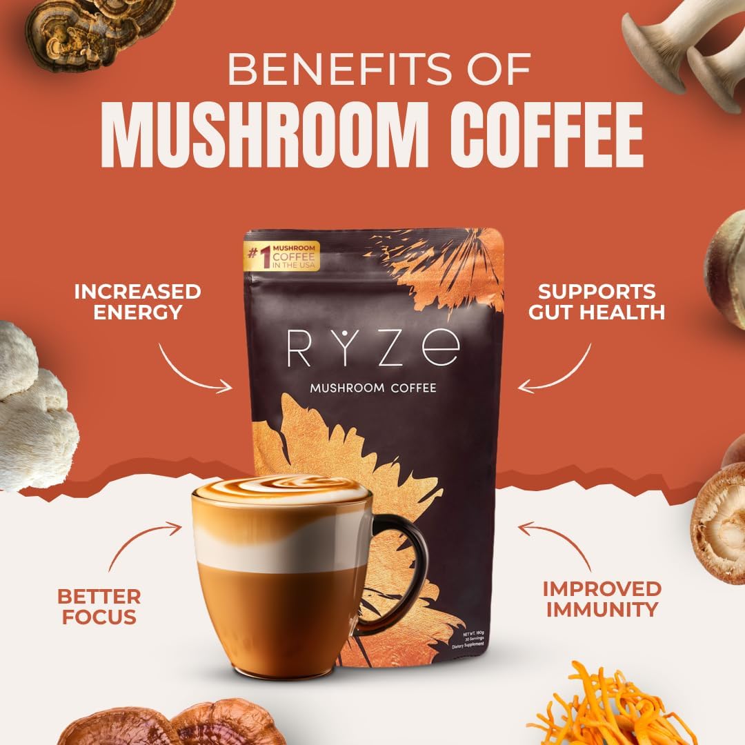 RYZE Mushroom Coffee - Best Coffee and Brew