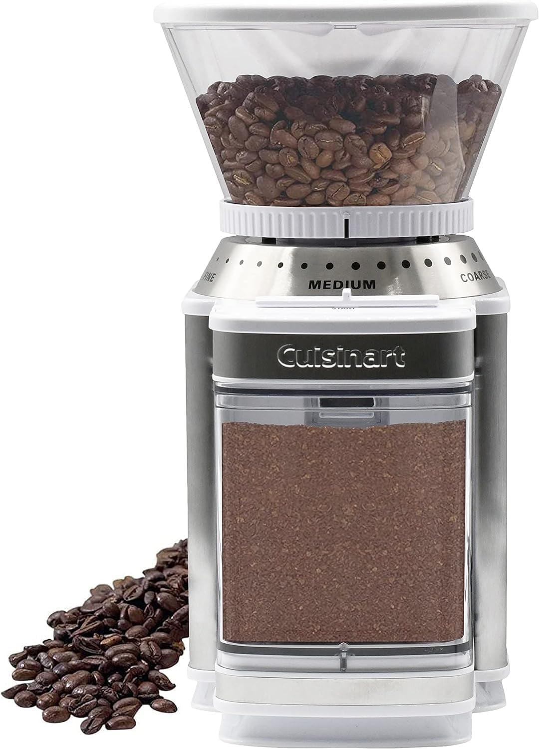 CUISINART Coffee Grinder, Electric Burr One-Touch Automatic Grinder With18-Position Grind Selector, Stainless Steel, DBM-8P1 - Best Coffee and Brew