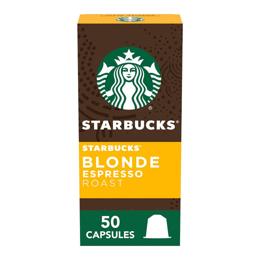 Starbucks by Nespresso Original Line Blonde Roast Espresso 50-Count Espresso Pods - Best Coffee and Brew